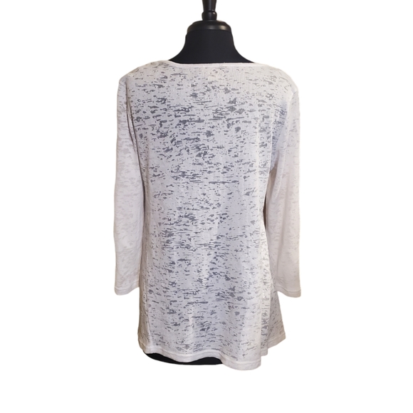 Jones New York Sport Gauze like top. A tank will be needed underneath. Size L - Picture 2 of 6